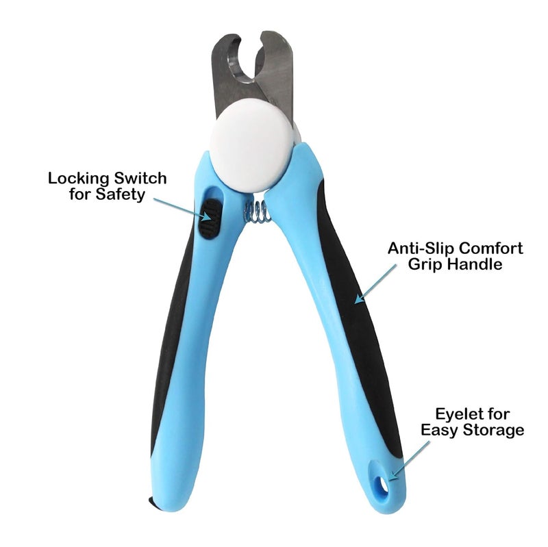 Yorten Nail Cutter with Filer Professional Grooming Lockable Tool Set Suitable for All Small Animals Dogs Puppies & Kittens - Image 2