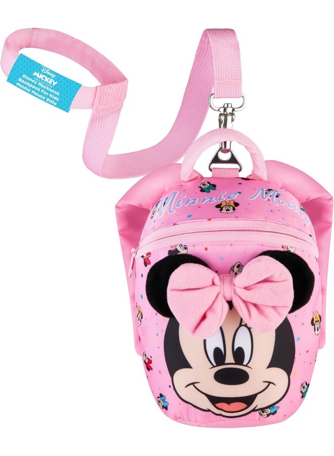 Disney Toddler Backpack with Reins, Minnie Mouse Backpack Reins for Kids - Image 1