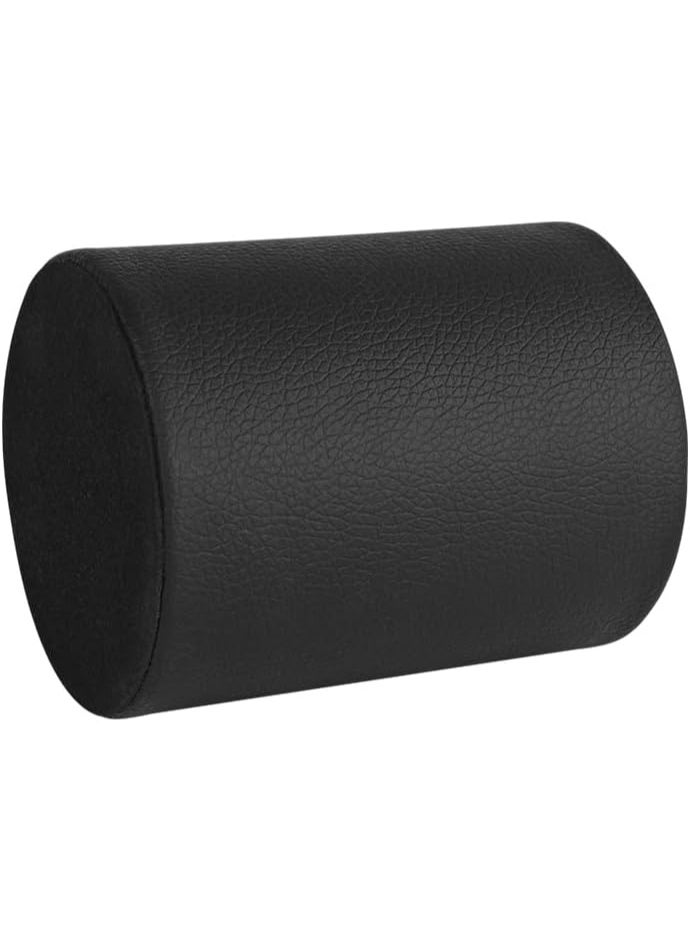 Pen Pencil Holder Cup Container PU Leather Desk Organizer Stand Decor Brush Scissor Holder Decoration Office Desk Home School (3.3" x 3.3" x 4", Black) - Image 3