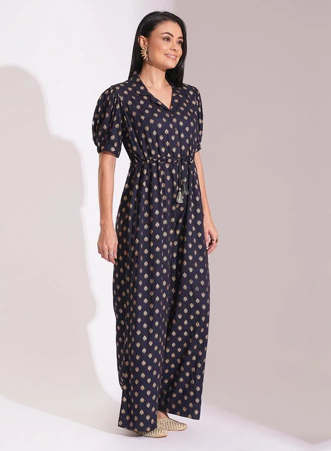 جلو باص جمبسوت فيوجن بطبعة عرقية لامعة وربطة خصر