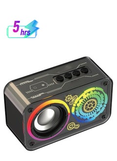 Lenyes LENYES S841 Wireless Bluetooth Speaker10W Speaker 1500MAH FM Radio with RGB Colorful Lights Mini  - Image 1