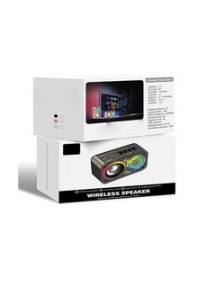 Lenyes LENYES S841 Wireless Bluetooth Speaker10W Speaker 1500MAH FM Radio with RGB Colorful Lights Mini  - Image 2
