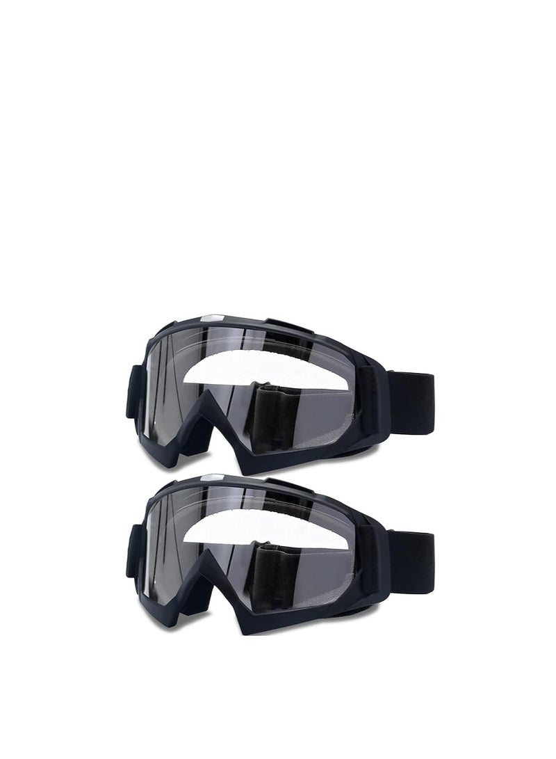 KASTWAVE Adult Dirt Bike Goggles, KASTWAVE 2-Pack ATV Motorcycle Goggles for Youth, Dirt Bike Goggles, Windproof ATV Goggles, Dust Proof Racing Goggles for Child, Youth, Teens, Men and Women - Image 1
