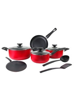 BRITISH CHEF 10 Piece Nonstick Cookware Set, 24CM Casserole+Lid, 20CM Casserole+Lid, 18CM Saucepan+Lid, 24CM Frypan, 24CM frypan, Round Tawa, Nylon Turner, Nylon Ladle - BC130 - pzsku/ZAE2290C0ACBB2607787CZ/45/_/1729334971/9f0cd60d-d4bb-435a-a302-1f4a6e034003