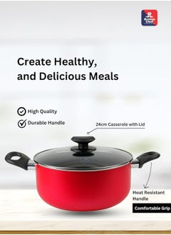 BRITISH CHEF 10 Piece Nonstick Cookware Set, 24CM Casserole+Lid, 20CM Casserole+Lid, 18CM Saucepan+Lid, 24CM Frypan, 24CM frypan, Round Tawa, Nylon Turner, Nylon Ladle - BC130 - pzsku/ZAE2290C0ACBB2607787CZ/45/_/1729334990/0f7c5841-5bcc-4d51-817b-049ea54bef4e