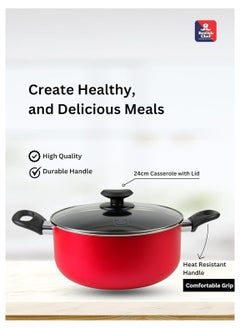 BRITISH CHEF 10 Piece Nonstick Cookware Set, 24CM Casserole+Lid, 20CM Casserole+Lid, 18CM Saucepan+Lid, 24CM Frypan, 24CM frypan, Round Tawa, Nylon Turner, Nylon Ladle - BC130 - pzsku/ZAE2290C0ACBB2607787CZ/45/_/1729334991/589abea7-238c-4fbe-9a2a-1379b5b93275