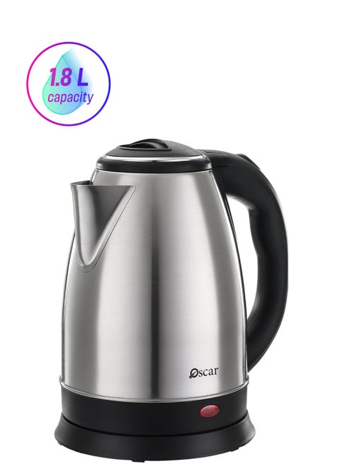 Electric Kettle | Model: OKT18ARC | Fast Boiling with Large 1.8 Liters Capacity | Wireless Design | Auto-Off Feature | Stainless Steel