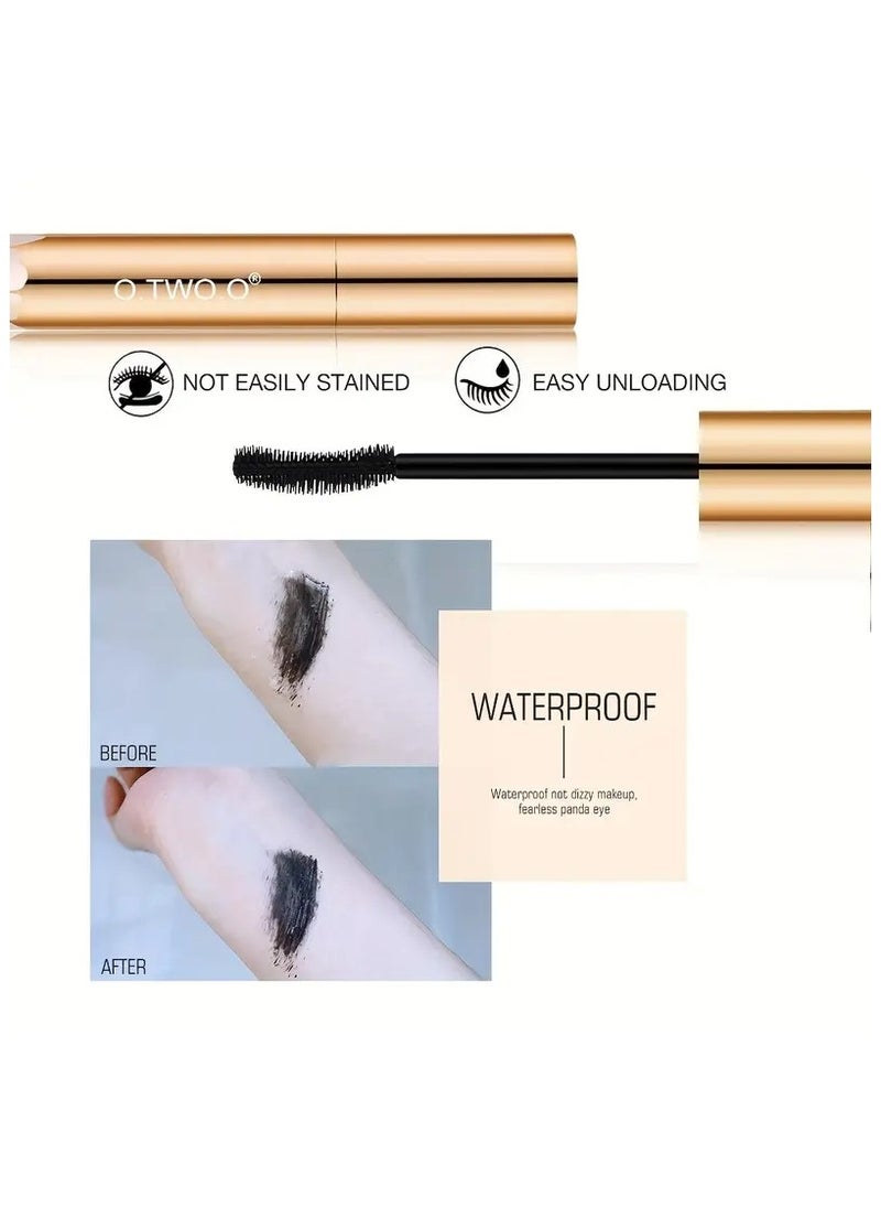 O.TWO.O Waterproof Smudge Proof 3D Mascara, Lengthening Black Eyelashes Extension Mascara, Thick Curling Mascara  - Image 4