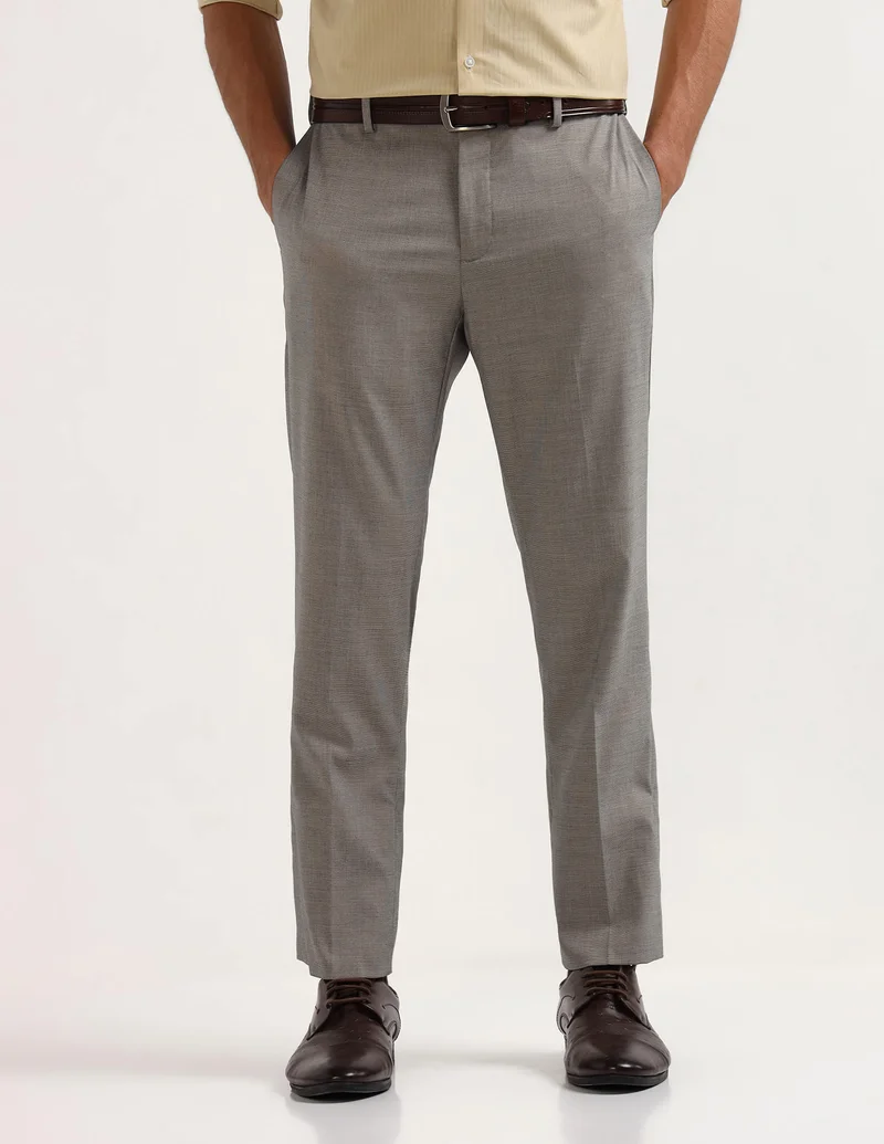 Arrow Heathered Regular Fit Trousers