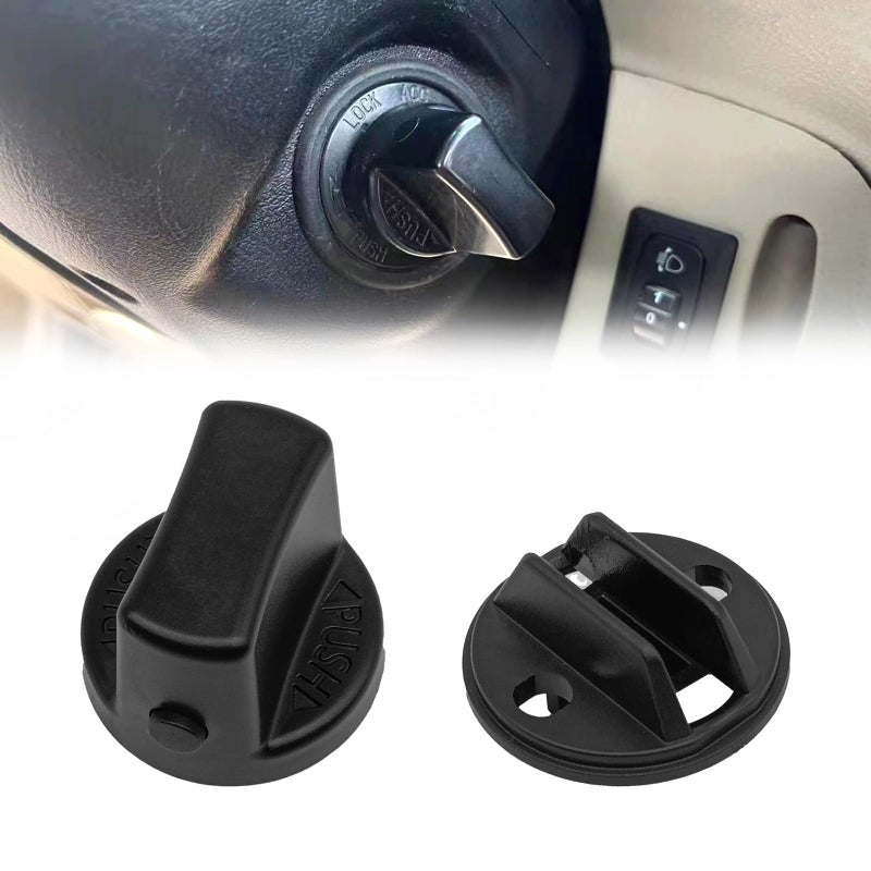 keyless Start Ignition Button Replacement for 20072015 Mazda CX9 20072011 CX7 20062007 Mazda 6 Ignition Key Knob Push Turn Switch Insert Set Replaces D46166141A02 D6Y176142 D46166141A02