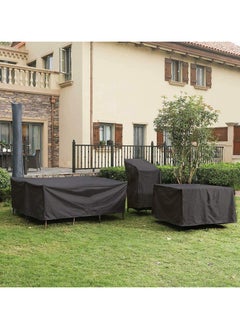 Kuajingdi Patio Waterproof Furniture Covers, Outdoor Lawn Dust Windproof Rain Sofa Table Chair Black Protection  - Image 4
