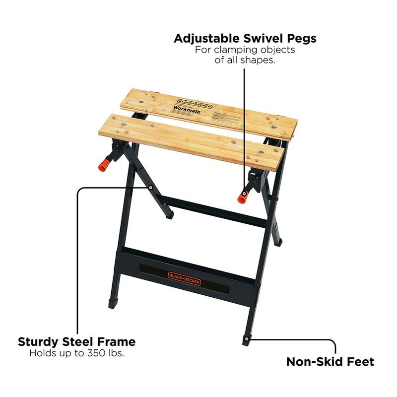 BLACK+DECKER Workmate Portable Workbench, 350-Pound Capacity (WM125) - Image 2