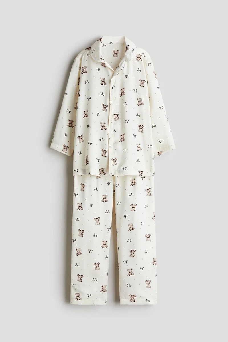 H&M Printed satin pyjamas