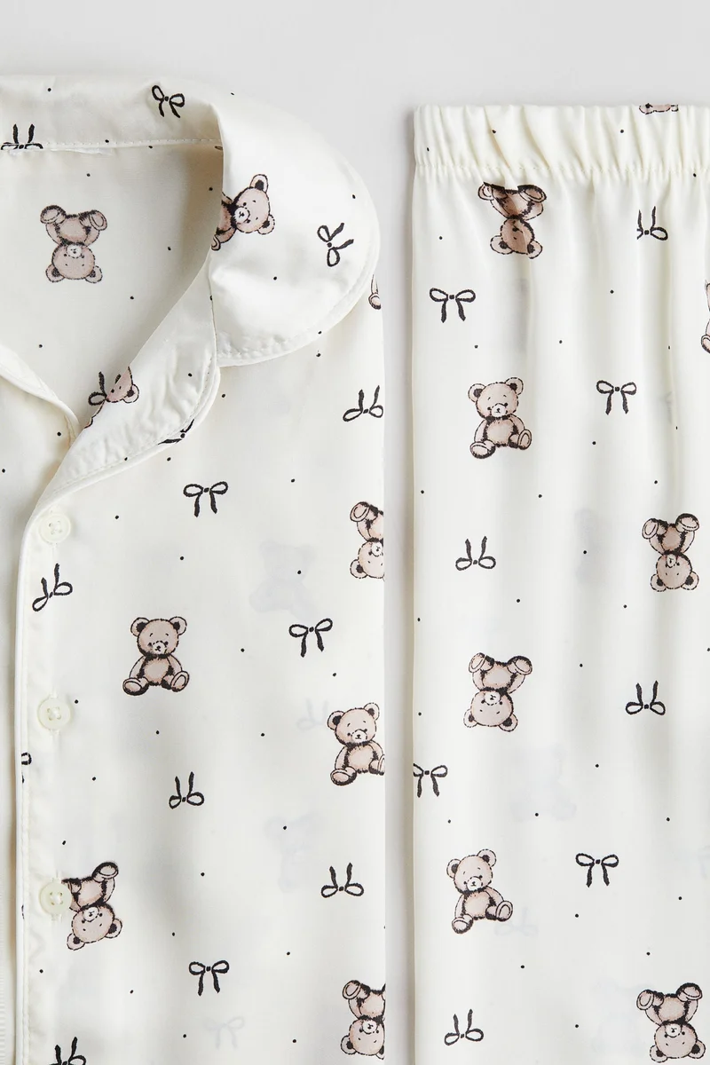 H&M Printed satin pyjamas