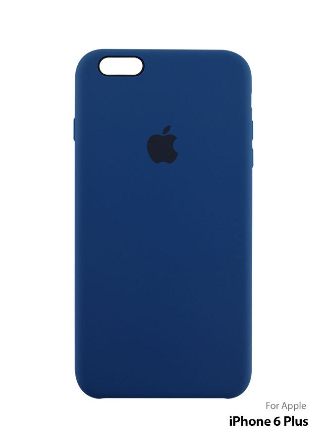 Generic - Logo Compatible Silicone Case Cover For Apple iPhone 6 Plus Dark Blue - Image 1