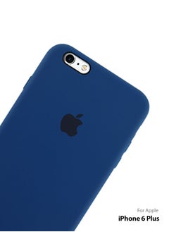 Generic Logo Compatible Silicone Case Cover For Apple iPhone 6 Plus Dark Blue  - Image 4