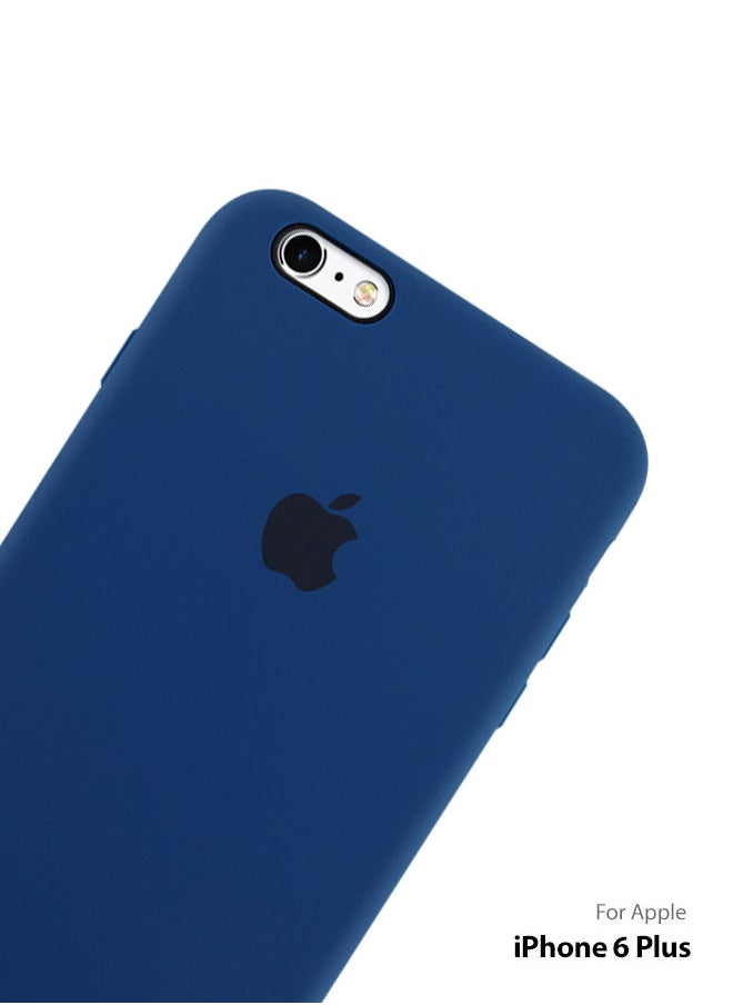 Generic - Logo Compatible Silicone Case Cover For Apple iPhone 6 Plus Dark Blue - Image 1