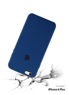 Generic Logo Compatible Silicone Case Cover For Apple iPhone 6 Plus Dark Blue  - Image 3