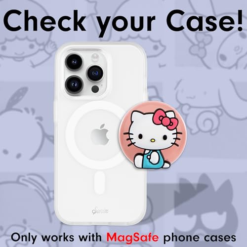 Sonix x Sanrio Magnetic Phone Grip MagSafe Silicone Ring Loop Grip Detachable Holder for Hand Soft MagSafe Grip Light Pink Soft Pink Hello Kitty - Image 3