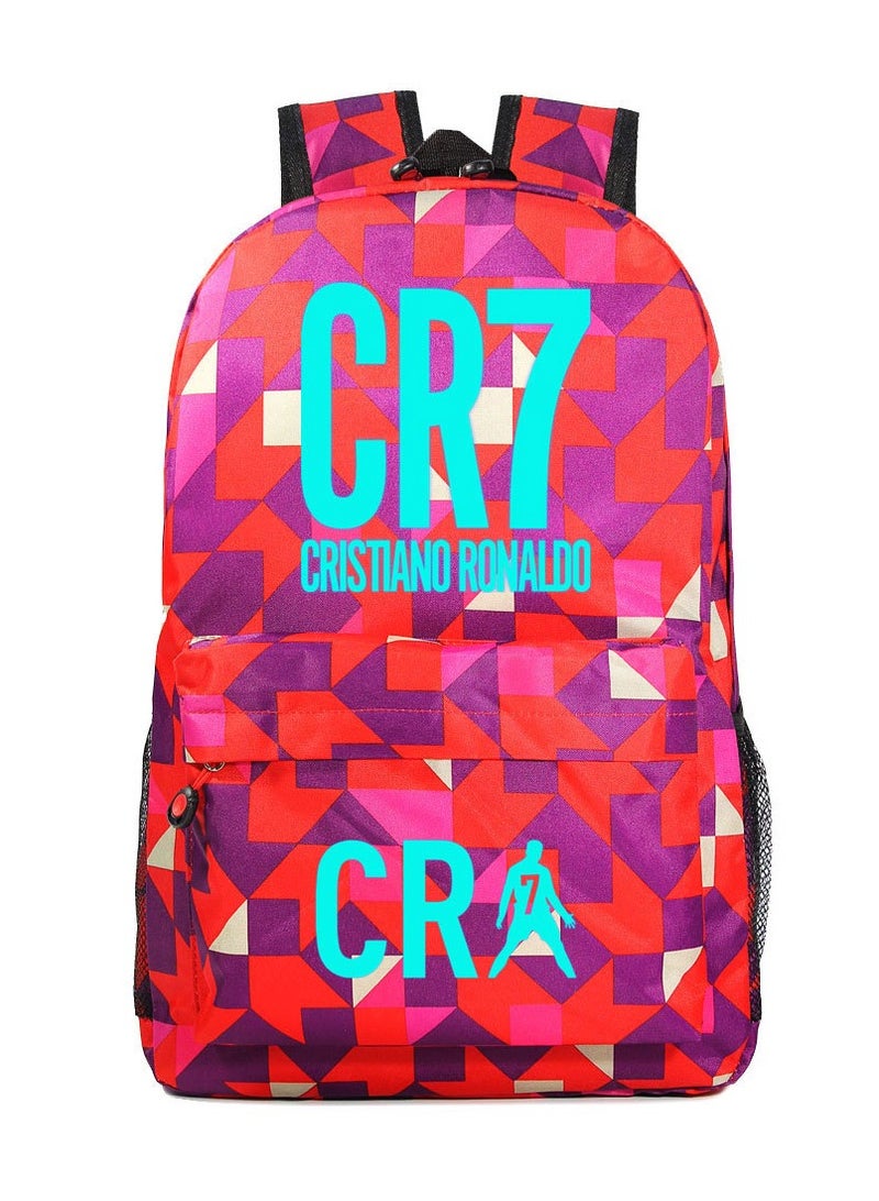 CR7 Blue Luminous Youth Casual Backpack 