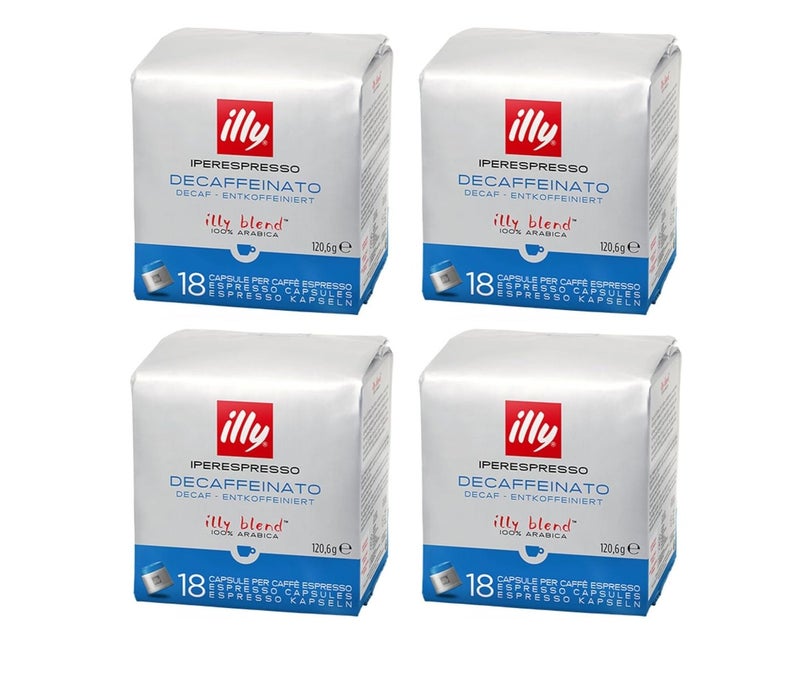 illy Iperespresso Decaffeinato Coffee Capsules – Single-Serve Pods, Smooth Decaf Espresso – Pack of 4 - Image 2