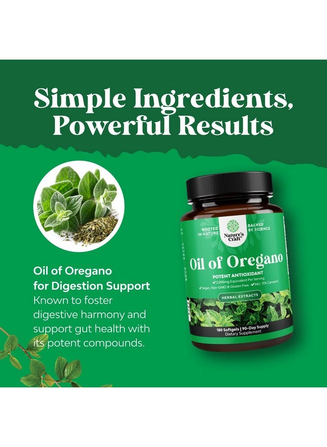 Natures Craft Wild Oregano Oil Softgels - Super Concentrated Softgels Oil of Oregano with Carvacrol 70% for Digestion & Immune Support - Herbal Supplements for Intestine Cleanse, Body Detox & Repair - 120 Ct - Image 4