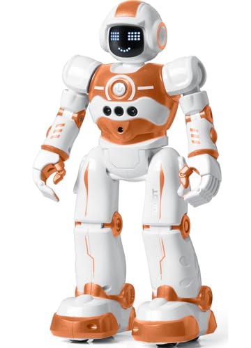 EduCuties Robot Toys for KidsProgrammable Remote Control Smart Walking Dancing Robot Toy with Gesture Sensing for Age 4 5 6 7 8 9 10 Year Old Boys Girls for Birthday PresentOrange - Image 1