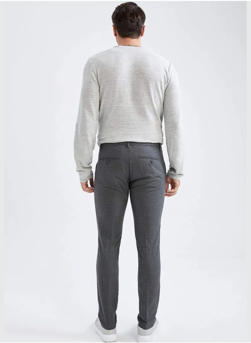 ديفاكتو Man Tailored Fit Woven Trousers