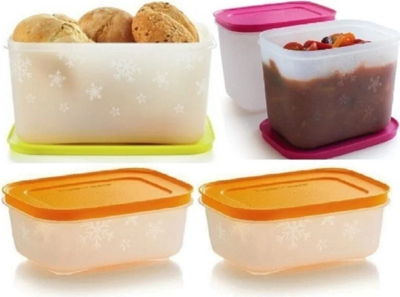 Tupperware Alaska Set Freezer Storage Container 2.5 Lt-1.1 LT-450 ml Hsgl