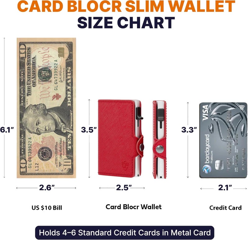 Conceal Plus Small RFID Wallet for Women, Slim Compact RFID Blocking Credit Card Holder Womens Wallet, Smart Pop Up Minimalist Card Case, Holds 4-6 Standard Cards Plus Cash & ID, Compact Travel Wallet - Image 4