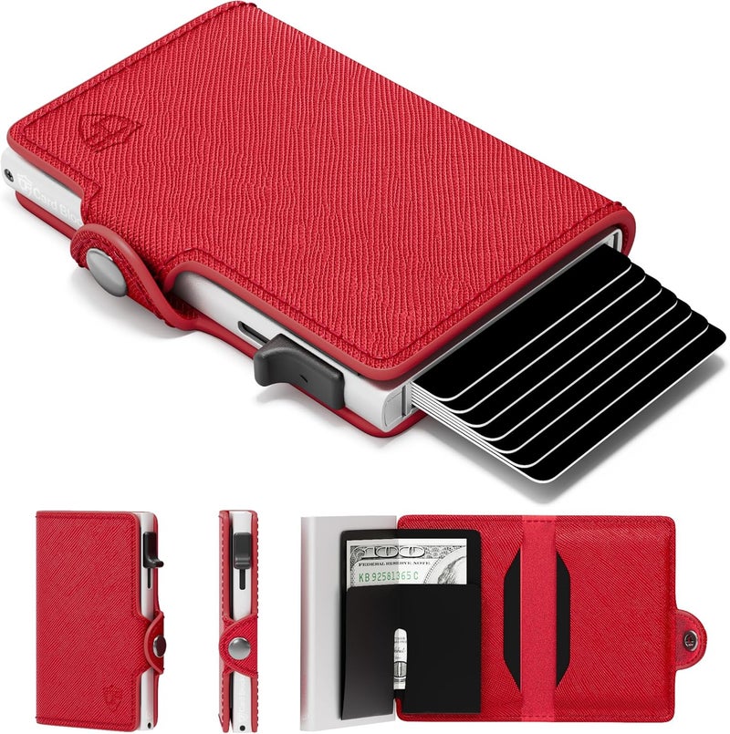 Conceal Plus Small RFID Wallet for Women, Slim Compact RFID Blocking Credit Card Holder Womens Wallet, Smart Pop Up Minimalist Card Case, Holds 4-6 Standard Cards Plus Cash & ID, Compact Travel Wallet - Image 1