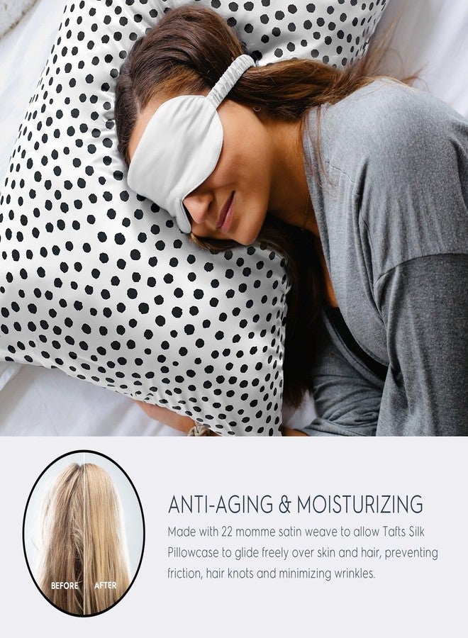 Tafts Silk Pillow Cases - 22mm 100% Pure Mulberry 6A Silk Pillowcase for Hair & Skin with Zipper Closure, Cooling, Natural, Organic, Double Sided Silk Pillow Case (Spot, King 20"x36", 2pc) - Image 3