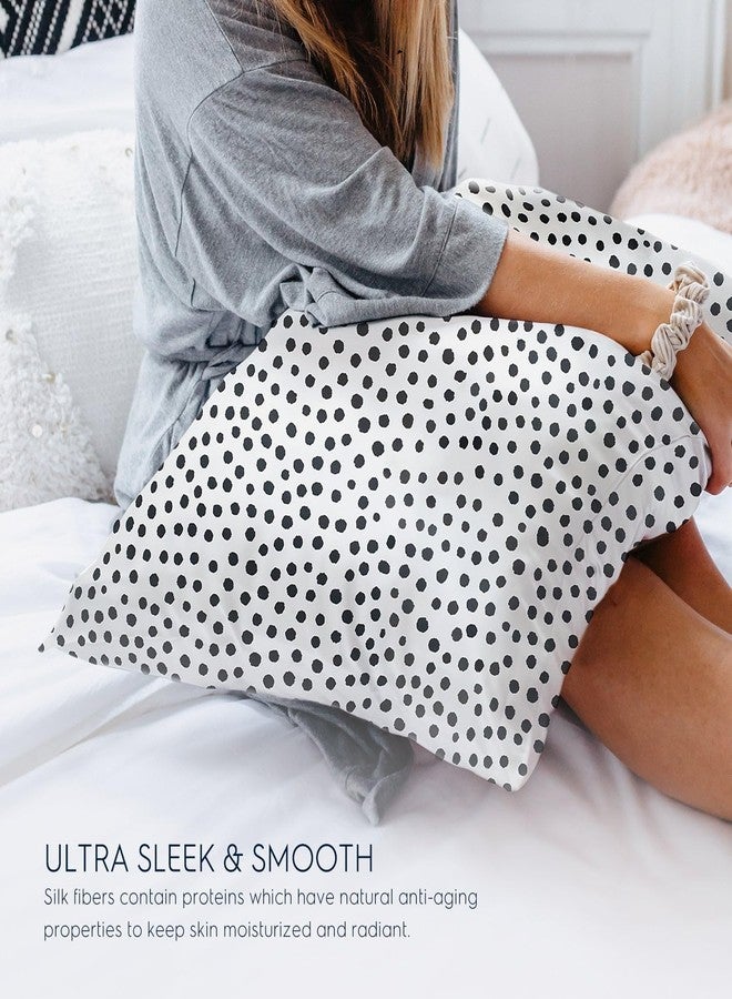 Tafts Silk Pillow Cases - 22mm 100% Pure Mulberry 6A Silk Pillowcase for Hair & Skin with Zipper Closure, Cooling, Natural, Organic, Double Sided Silk Pillow Case (Spot, King 20"x36", 2pc) - Image 4