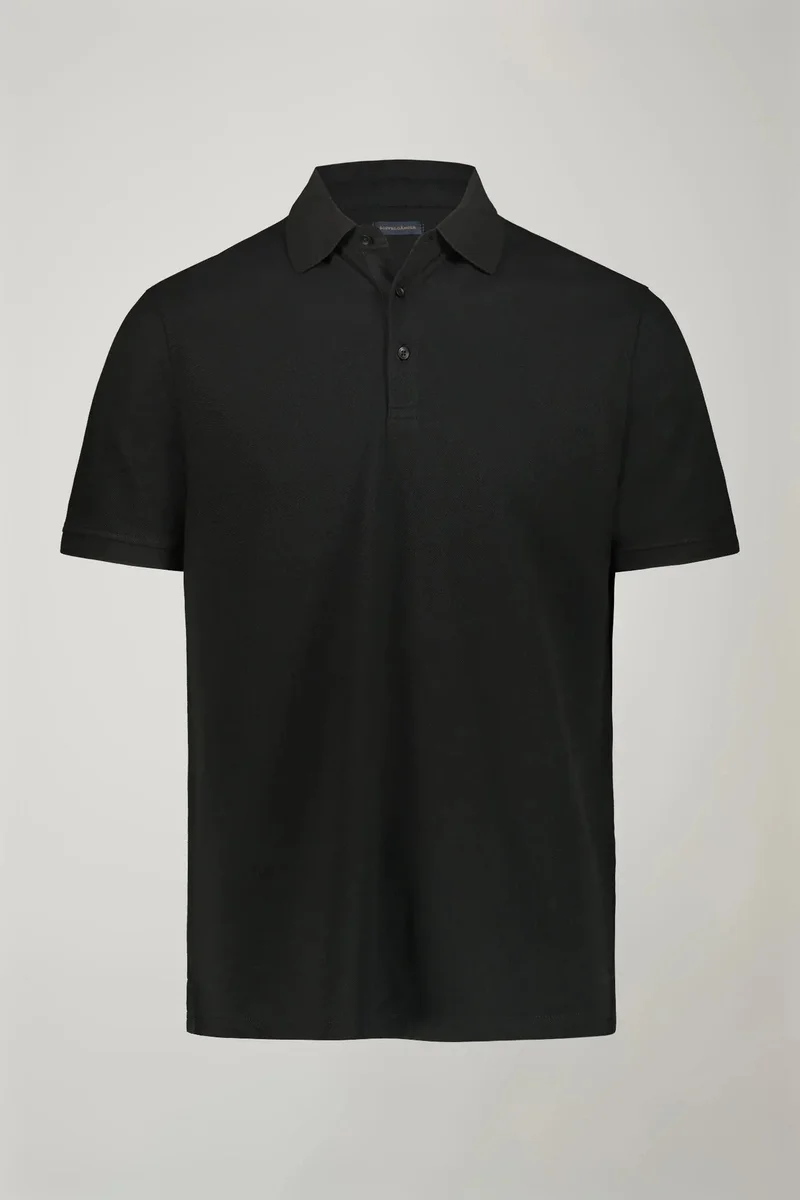 Doppelganger Green Men's short sleeve polo shirt 100% piquet cotton regular fit - Forest Green for Men | Best Price UAE