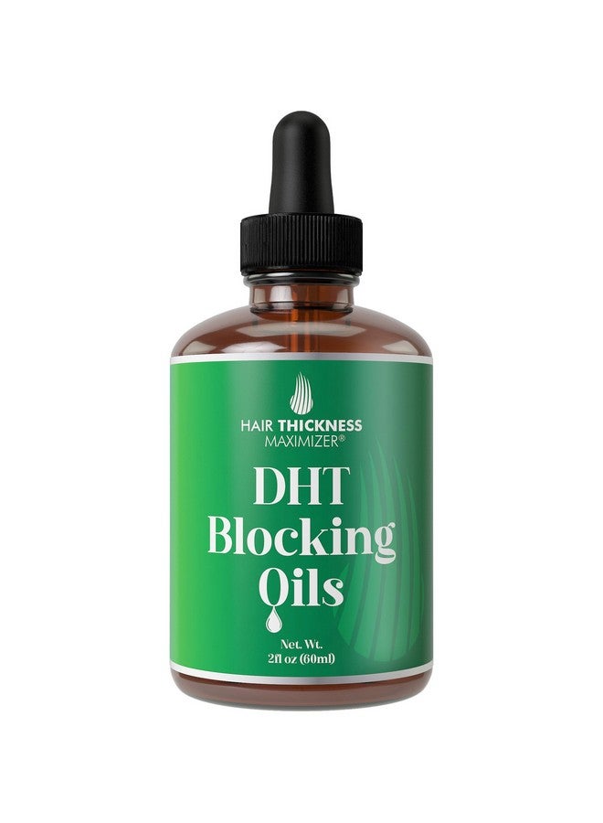 هير ثيكنيس ماكسيمايزر مانع هرمون DHT للنساء والرجال. سيروم نباتي لتكثيف الشعر وترطيبه وتقويته. علاج موضعي بزيت فروة الرأس للشعر الضعيف والمجعد والجاف، 2 أونصة. - Image 1