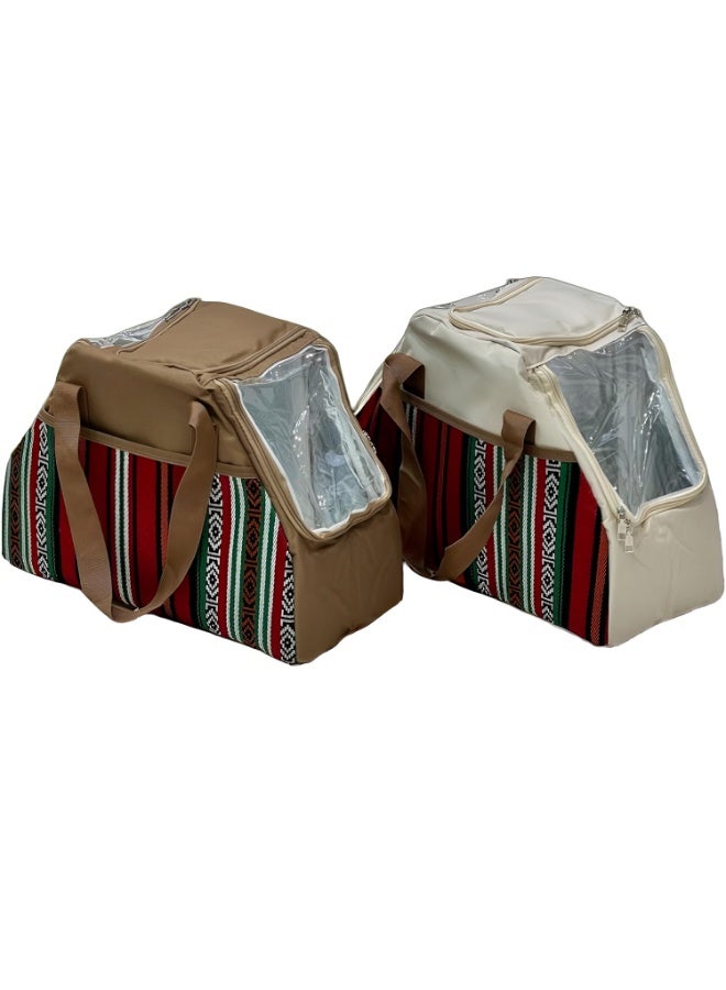 كادي ون طقم حقائب رحلات مكون من قطعتين بسعة تخزين كبيرة عالية الجودة مقاومة للماء، حقيبة رحلات مزودة بسحّابات قوية وجيوب عملية مبطّنة من الداخل مثالية للرحلات والنزهات و التخييم