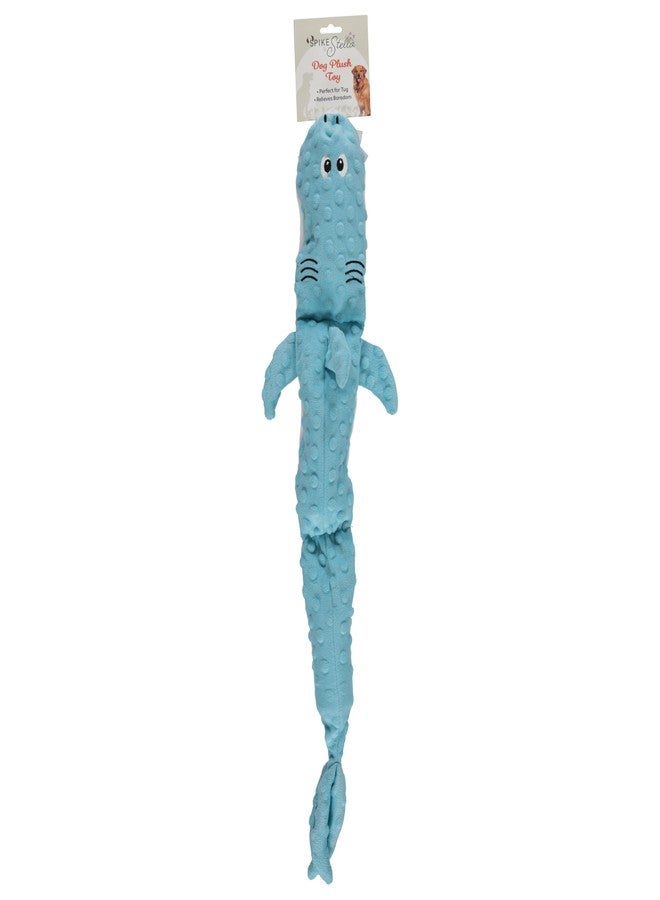 Cudlie Stuffless Plush Dog Toy with Multiple Large Squeakers - No-Stuffing Squeaky Dog Toy for Small & Medium Dogs - Alligator, Shark, Duck & Hippo Animal Designs - Image 1