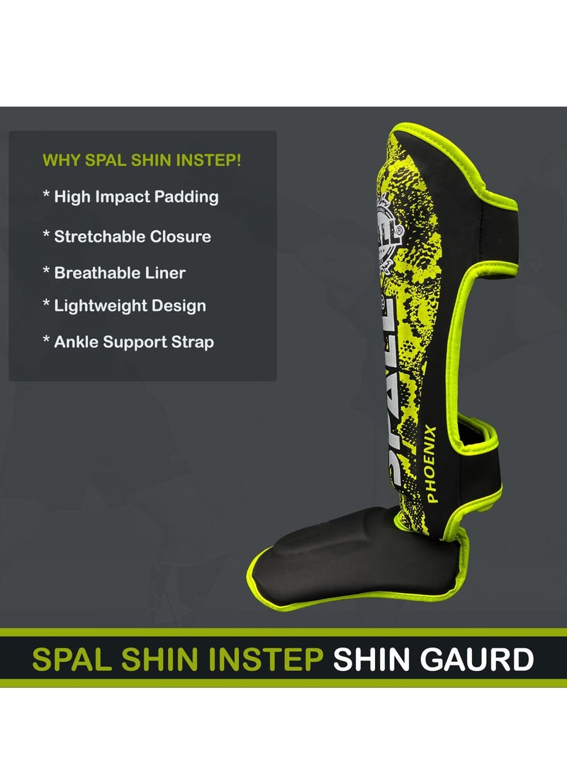 Spall Shin In Step Guards S M L XL White Black Green Blue Red F.Green Orange For Martial Arts Muay Thai Sparring Kickboxing Taekwondo Karate And Boxing Gear  - Image 3