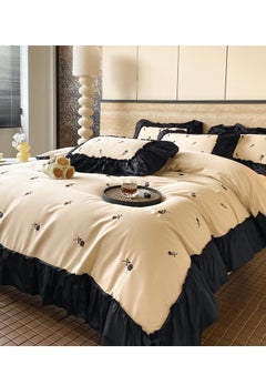 Beige and Black