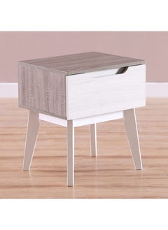 DANUBE HOME Hazel End Table Multifunctional Living Room Table Space Saving Side Table Modern Design Furniture For Home 48x40x55 cm White  - Image 4