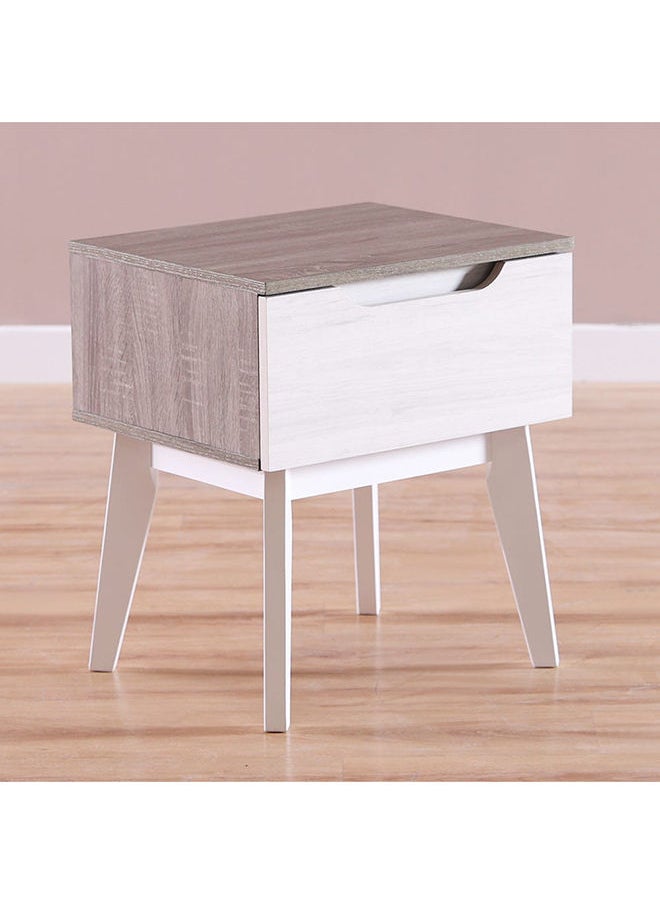 DANUBE HOME - Hazel End Table Multifunctional Living Room Table Space Saving Side Table Modern Design Furniture For Home 48x40x55 cm White - Image 1