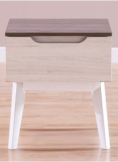 DANUBE HOME Hazel End Table Multifunctional Living Room Table Space Saving Side Table Modern Design Furniture For Home 48x40x55 cm White  - Image 3