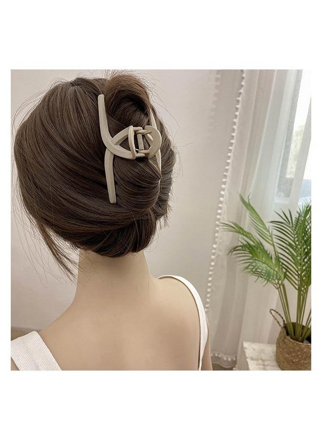 QUILBOOL Hair Claw Clips For Thick Hair, Wide-open Large Hair Clips Nonslip Ponytail Holder Hair - 2 pc, Multi Color. - Image 4