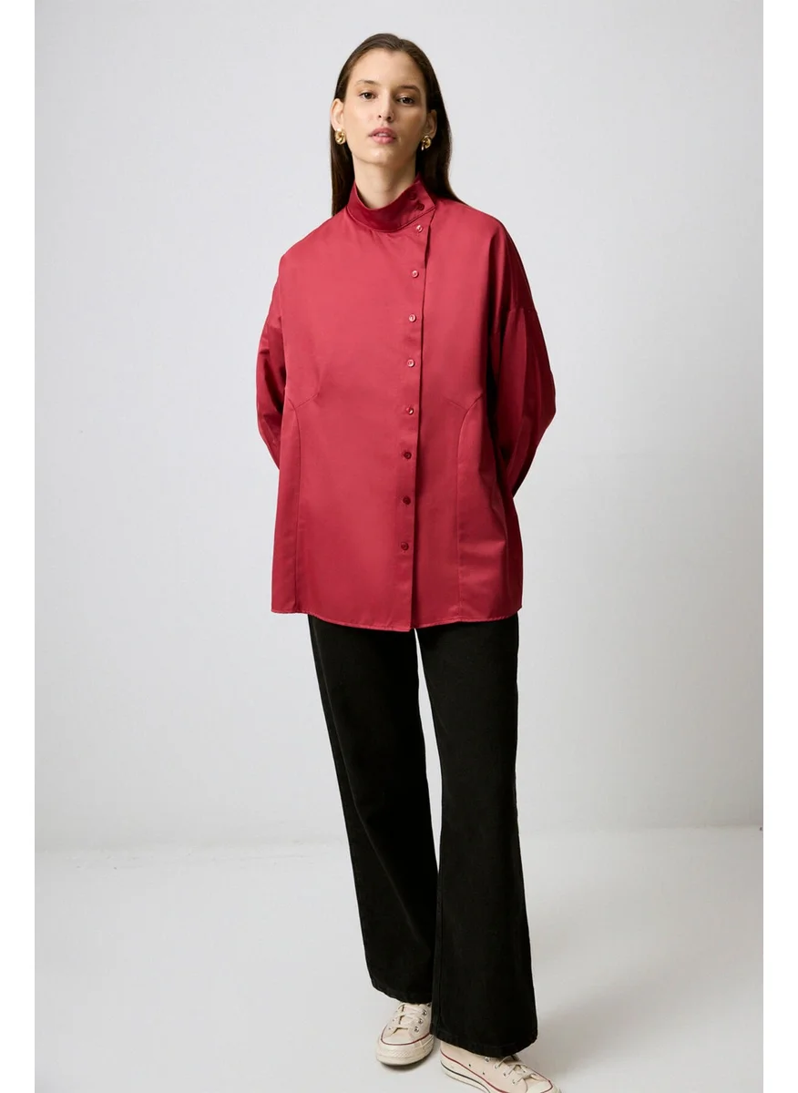 Touche Off Shoulder Turtleneck Shirt