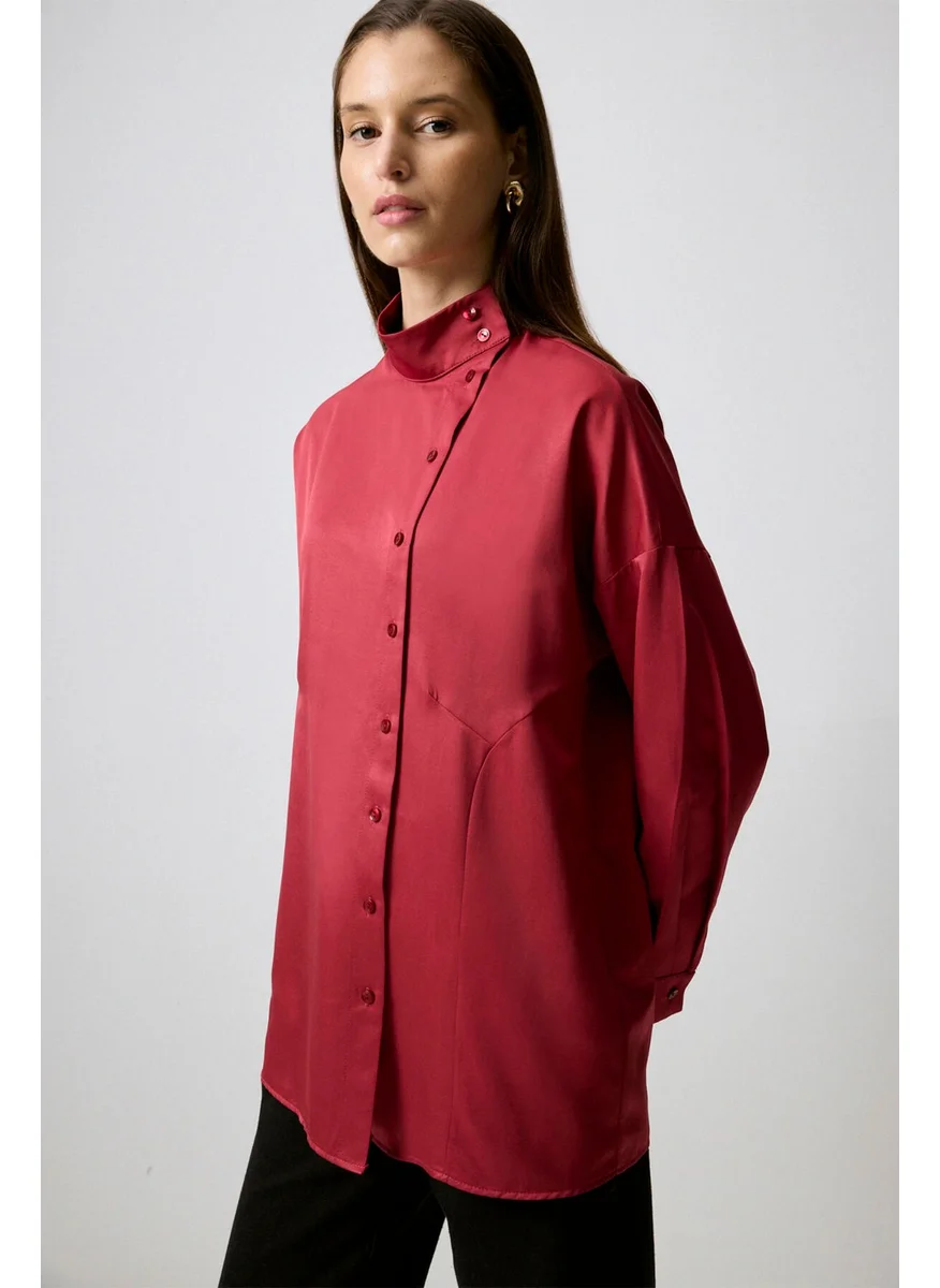 Touche Off Shoulder Turtleneck Shirt