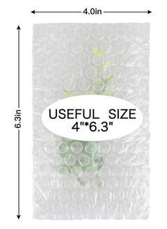 Oasisgalore 100 Pcs 4x6 Inch Bubble Pouches, Double-Walled Cushioning for Shipping & Storage  - Image 2