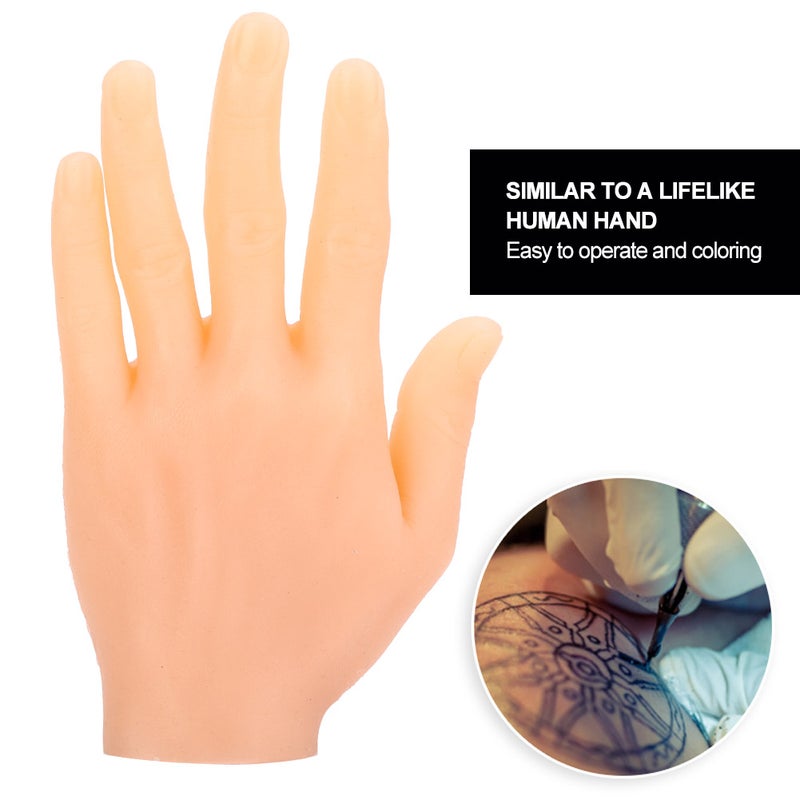 Tattoo Practice Hand Silicone Soft Tattoo Practice Fake Hand for Tattoo Artists BeginnersRight Hand - Image 5