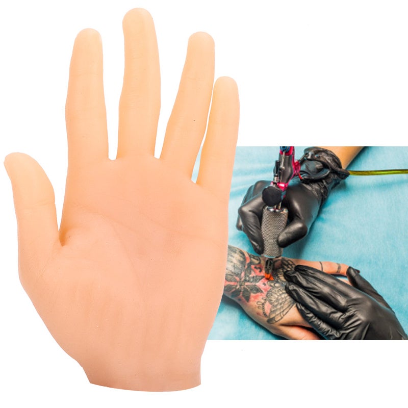 Tattoo Practice Hand Silicone Soft Tattoo Practice Fake Hand for Tattoo Artists BeginnersRight Hand - Image 2