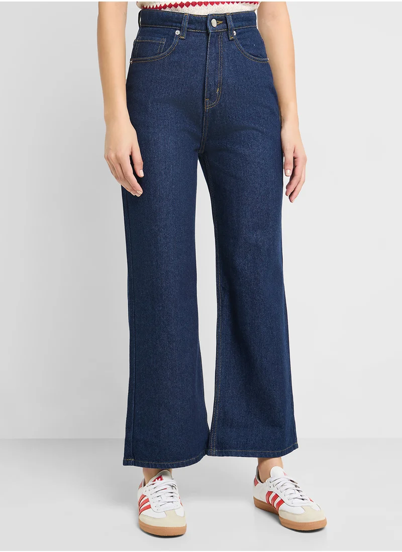 Ginger Mid Rise Straight Fit Jeans