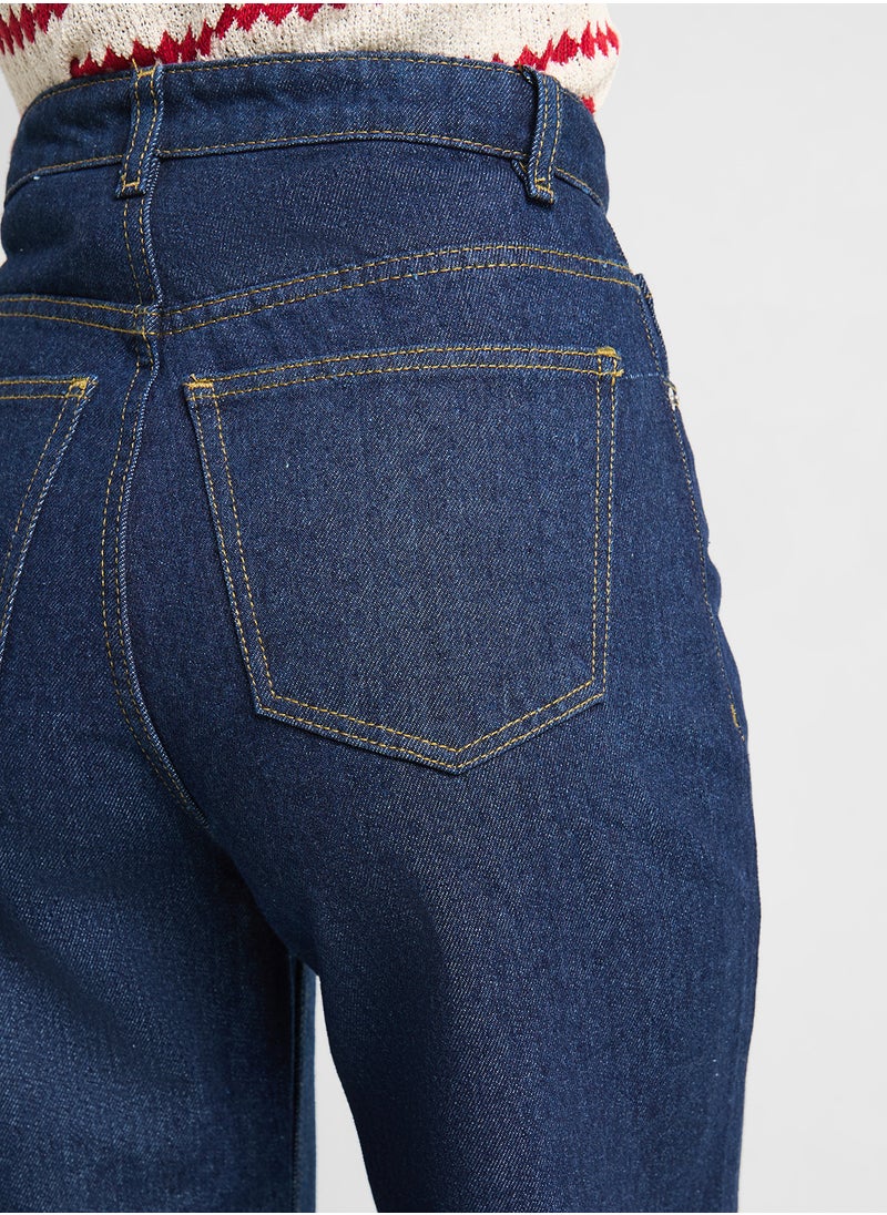 Ginger Mid Rise Straight Fit Jeans  - Image 5
